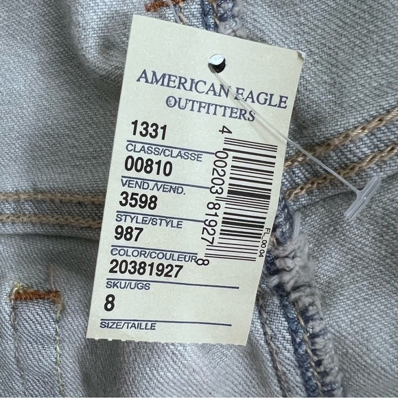 American Eagle Festival Shortie Shorts Crocheted Floral Lace Sz 8 NWT Brand New - Picture 7 of 10